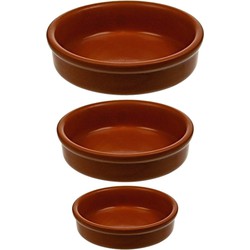 Set van 12x stuks creme brulee of tapas bakjes 5 en 7 en 10 cm - Serveerschalen