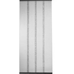2Lif Vliegen/insecten gordijn/deurhor - magnetisch - zwart - 100 x 230 cm - Vliegengordijnen