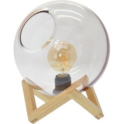 Tafellamp Ayla glazen bol - 18X24CM - Zons