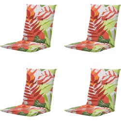 Madison -  Tuinstoelkussen Lage Rug Iven terra - Ca. 105x50 cm - Set van 4
