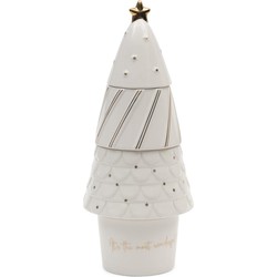 Riviera Maison Voorraadpot Kerst - Santa's Christmas Tree Storage Jar - Wit 
