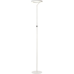 Carmelo witte staande lamp met ring 21W