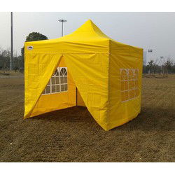 Partytent Easy Up 3 x 3 meter met zijwanden in Geel