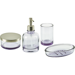 TELMA - Badkamerset - Paars - Glas