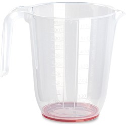 Plastcforte Keuken maatbeker - kunststof - transparant - 1000 ml - Maatbekers