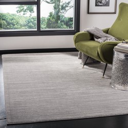 Safavieh Glam Solid Color Indoor Woven Area Rug, Vision Collection, VSN606, in Silver, 183 X 274 cm