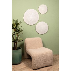 PTMD Wandpaneel Kathelle - 35x6x35 cm - Poly - Wit