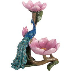 Clayre & Eef Decoratie schaal Pauw Blauw Kunststof