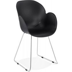 NEGO design stoel 58x59x87 cm Zwart