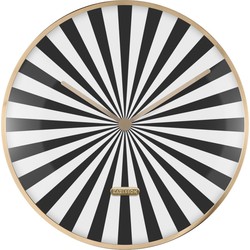 Wandklok Candy Swirl Dome - Zwart - Ø40cm