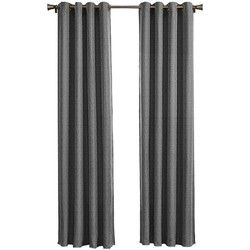 Larson - Luxe geweven blackout gordijn - met ringen - 1.5m x 2.5m - Donkergrijs