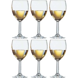12x Wijnglas/wijnglazen Savoie voor witte wijn 240 ml - Wijnglazen