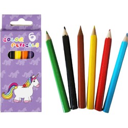 Decopatent® Uitdeelcadeaus 24 STUKS 6-Delige Unicorn Kleurpotloodjes - Traktatie Uitdeelcadeautjes voor kinderen - Klein Speelgoed