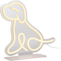 Tafellamp Sitting Dog - Lichtgeel - 27.8x27.8x30cm