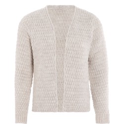 Knit Factory Becky Kort Gebreid Vest - Beige - 40/42