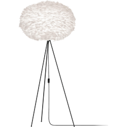 Eos X-large vloerlamp white - met tripod zwart - Ø 75 cm