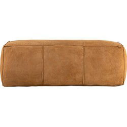 PTMD Poef Marieke - 120x40x40 cm - Suede - Bruin