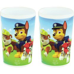 Disney Paw Patrol beker - 2x - 220 ml - kunststof - drinkbeker -kinderbeker - Kinderservies