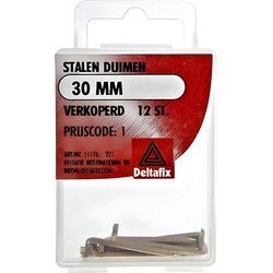 Stalen duimen 30mm verk 12st