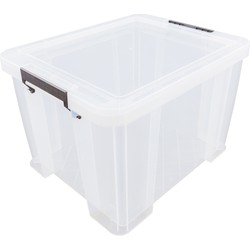 Allstore Opbergbox - 48 liter - Transparant - 49 x 44 x 31 cm - Opbergbox