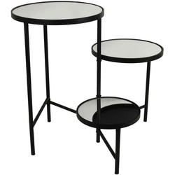 SVJ Home Decorations Mensa Tafel - H60 x Ø37 cm - Metaal - Zwart