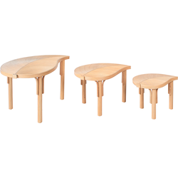 PARALIA - Salontafel set van 3 - Natuurlijk - Rotan