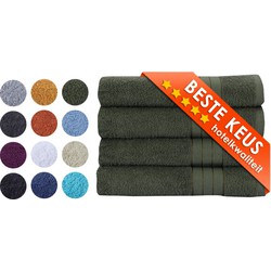 Zavelo Luxe Badhanddoeken - Hotelkwaliteit - Handdoeken - 70x140 cm - 4 Stuks - Groen