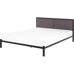CLAMART  - Tweepersoonsbed - Zwart - 160 x 200 cm - Metaal