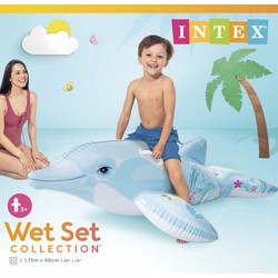 1_stuk_vastgezet - Zwembad speelgoed lil' dolphin ride-on - Intex