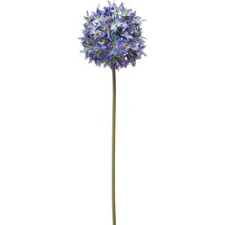 Emerald Allium/Sierui kunstbloem - losse steel - blauw - 60 cm - Natuurlijke uitstraling - Kunstbloemen