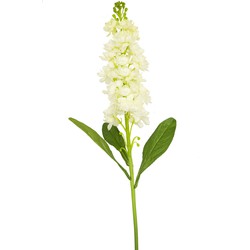 Greenmoods Kunstbloem Violier - Matthiola incana - Nep plant - 1 Stuk - 78cm - Wit -