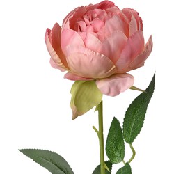 Clayre & Eef Kunstbloem Roos 62 cm Roze Kunststof