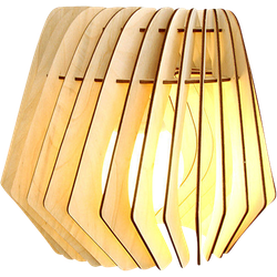 Spin M houten lampenkap medium - Ø 37 cm