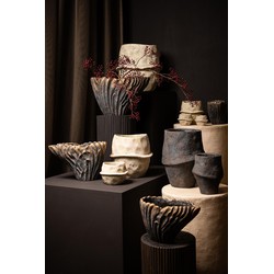 PTMD Vaas Vakas - 35x18x22 cm - Cement - Grijs