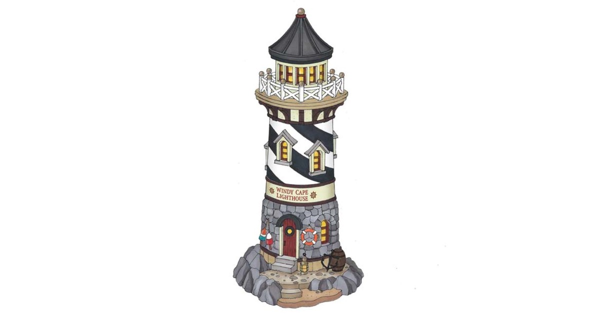 Lemax - Windy Cape Lighthouse, B/O (4.5V) uit de 2016 Collectie