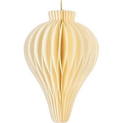 Clayre & Eef Kersthanger Beige Papier