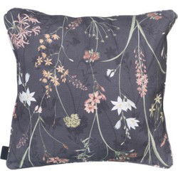 Sierkussen ca. 50x50 cm Donna grey canvas Eco plus natural outdoor finishing (4 stuks)