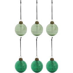 House Doctor Kerstballen Lolli groen - 6 stuks