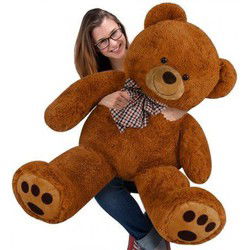 Monzana Knuffelbeer Pluche 100cm Bruin