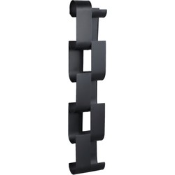 PTMD Wine Black iron winerack for bottles rectangle