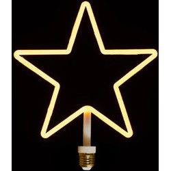 LED RETRO STER VORM 234X280MM 7W-1800K / E27 FITTING DIMBAAR