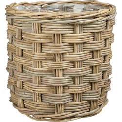 Mica Decorations Mand Marcia - 33x33x33 cm - Rotan - Grijs