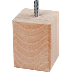 Van Landschoot Potenset Vierkant Hout Natuur 8 cm