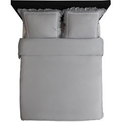 Hotel Home Collection - Dekbedovertrek - Dorothy - 240x200/220 +2*60x70 cm - Zilver Grijs