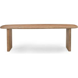 Eettafel Deens Ovaal - Naturel Mangohout - 200x100x77cm - Gin