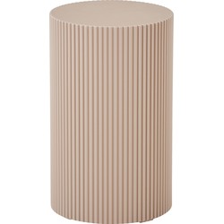 Sidetable Beige - Rond - 30x30x50cm - Farense