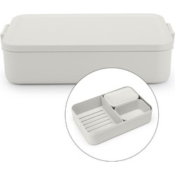 Make and Take Bento Lunchbox large Light Grey