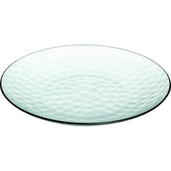 Secret de Gourmet onbreekbare Diner borden - kunststof - groen transparant - 25 cm - Campingborden
