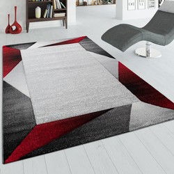 Laagpolig Vloerkleed - Diamesa - Modern - Rood - 200x290 cm
