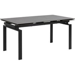 Eettafel Uitschuifbaar - Zwart Keramiek - 240x85x76cm - Holvik